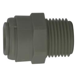 20061P - Polypropylene Adapter 1/2 in Push-In x 3/8 in MIP, 170 psi Pressure Rating