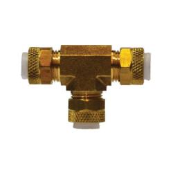 20252 - 3/8 in OD Brass Union Tee for Aluminum and Copper Tubing