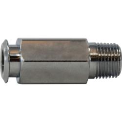 20463 - Brass Connector 1/4 in Tube OD x 1/4 in MIP, 3/8-24 Thread Size