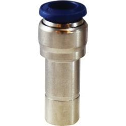 20513N - 1/2-in Plug-In Stem x 1/4-in Push-to-Connect Nickel-Plated Brass Reducer Fitting