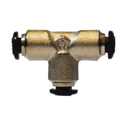 20611N - 6 mm x 6 mm x 6 mm Brass Union Tee with Nickel Plating
