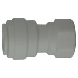 20936P - 1/4 in Push-In x 1/4 in Female Flared Acetal Adapter, 170 psi, 34-150°F