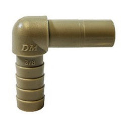 20972P - 3/8 in Stem x 3/8 in Hose Barbed Plastic Elbow Fitting, 170 psi