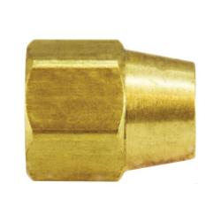 24008 - 3/4 in Compression Brass Long Hex Nut, 1-1/4 in Hex Size, 1-1/2 in Length