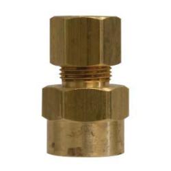 26146 - 1/4 in Compression x 1/4 in FNPTF Brass Adapter with 26003 Sleeve Nut