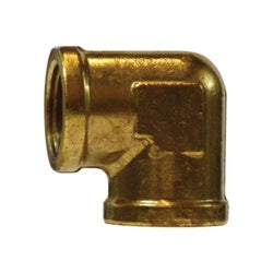28012 - Brass 90-Degree Female Elbow Fitting - 1/2 in x 1/2 in NPTF, 1200 psi