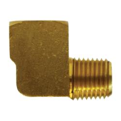 706118-02 - Lead-Free Brass 90-Degree Long Barstock Street Elbow - 1/8-in Female NPTF x 1/8-in Male NPTF