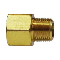 120A-CB - Brass Extender Adapter with 3/8-in Female NPTF and 1/4-in Male NPTF Connections