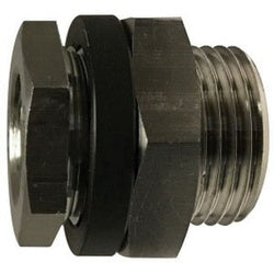 28303SS - 3/8 in x 3/8 in 316 Stainless Steel Adapter, Hex Size 1.26 in