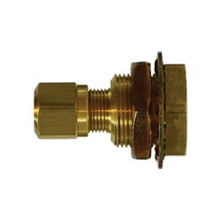 28321 - 1/2 in OD to 7/8 in NPT Brass Bulkhead Adapter, 1200 psi, -65 to 250°F