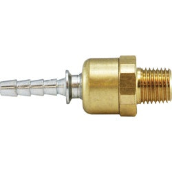 28415 - Brass High Volume Ball Swivel Adapter - 1/4 in Hose Barbed x 1/4 in MNPTF