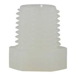 28602W - 1/4 in MPT Nylon Hex Head Plug, 125 psi, -40 to 200°F
