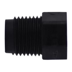 28605B - 3/4 in MPT Polyethylene Cored Hex Head Plug, 3/4-14 Threads, 125 PSI, -65 to 190°F
