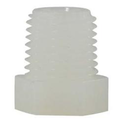 28605W - 3/4 in MPT Hex Head Plug, Durable Nylon, 125 PSI, -40 to 200°F Temperature Range