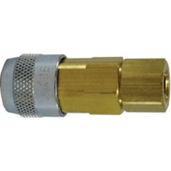 28684 - 1/4 in x 1/4 in FIP Brass Interchange Coupler for Secure Piping Connections