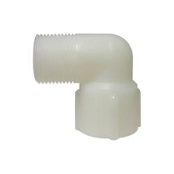 28725W - 1 in x 1 in Nylon 90 Degree Street Elbow Fitting, 125 psi, -40 to 200°F