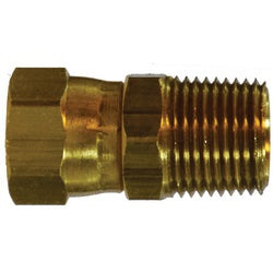 28756 - 1/2-in Female 37 deg JIC to 1/2-in MIP Brass Straight Swivel Adapter