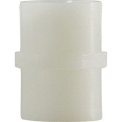 28803W - 1-1/4 in FPT Nylon Coupling for Pipe Connection, Rated 125 psi
