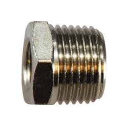 28876 - 1/2 in Male BSPT x 1/4 in Female BSP Brass Pipe Bushing Fitting