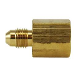 28963 - Brass Straight Adapter, 7/8 in Male JIC to 1/2 in FIP for Hydraulic Tubing