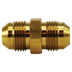 28971 - 3/4-in Male JIC Flared Straight Tube Union Fitting, 2.14 in Length, Brass Material