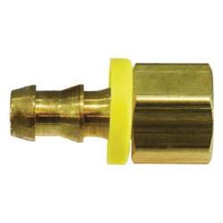 30223 - Brass Straight Adapter 1/2-in Push-On Hose Barbed x 1/4-in FIP for Plumbing and Hydraulic Systems