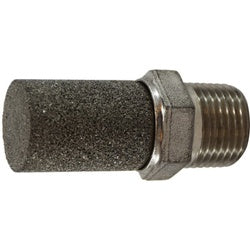 300035 - Stainless Steel Muffler with MPT Connections, 1/2 in, Max Pressure 300 psi, 35-392°F