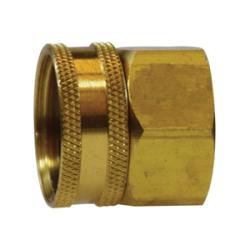 30006 - 3/4-in FGH x 3/4-in FIP Brass Straight Swivel Adapter, 1.11-in Length, 1.12-in Hex Size