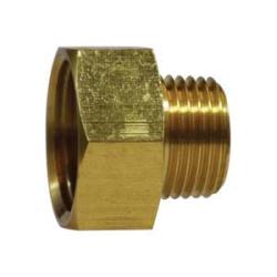 30088 - Brass Straight Rigid Adapter - 3/4-in FGHT x 1/2-in MNPTF, 1.06-in Length