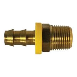 30204LF - 3/8 in Push-On Hose Barbed to 3/8 in MIP Lead-Free Brass Adapter
