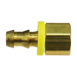 30229 - 5/8 in Push-On Hose Barb x 1/2 in FIP Brass Rigid Female Adapter, 2.24 in Long