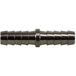 32079SS - Stainless Steel Reducing Splicer - 1/4 in x 1/8 in Barbed Hose Connection