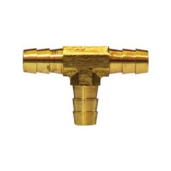 32126 - 3/8-in Brass Tee Fitting, 3 Hose Barb Connections, Max 150 psi, -40 to 160 °F
