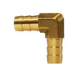 32412 - 90-Degree Brass Elbow Fitting - 1/4-in x 1/8-in Hose Barb Ends