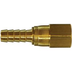 32473 - Brass Swivel Female Adapter 3/8-in Hose Barb x 3/8-in NPSM, 0.75 in Hex, 150 psi