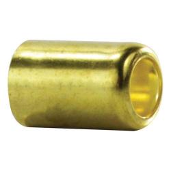 32502 - 0.38 in x 1/2 in Brass Smooth Hose Ferrule Compression Fitting