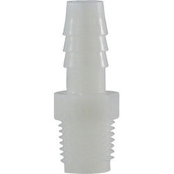 33000P - Polypropylene Adapter 3/4 in Hose Barbed to 1 in MIP, 125 psi