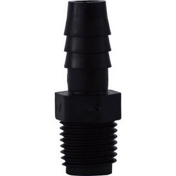 33003B - Polyethylene Adapter 3/16 in Hose Barbed x 1/4 in MIP for Plumbing Applications