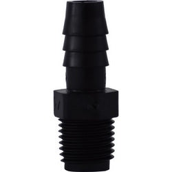 33004B - 1/4-in Hose Barbed to 1/8-in MIP Polyethylene Adapter