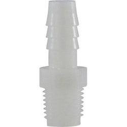 33011W - 3/8 in Hose Barb to 1/8 in MIP Nylon Adapter, 125 psi, -40 to 200°F