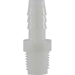 33012W - 3/8 in Hose Barbed to 1/4 in MIP Nylon Adapter, Max Pressure 125 psi, -40° to 200°F