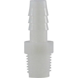 33013W - 3/8 in Hose Barbed to 3/8 in MIP Nylon Adapter, 125 psi Max Pressure