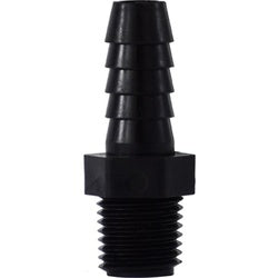 33014P - 3/8 in Hose Barbed x 1/2 in MIP Polypropylene Adapter, Max Pressure 125 psi