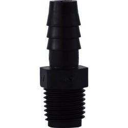 33015B - 1/2 in Barbed x 1/4 in MIP Polyethylene Adapter, 125 psi, -65 to 190°F Temperature Range