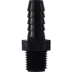 33303P - 1/2 in Hose Barbed to 1 in MIP Polypropylene Adapter, 125 psi Maximum Pressure