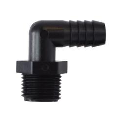 33336P - Polypropylene 90-Degree Elbow Fitting, 1-1/2 in Barbed to 2 in MIP