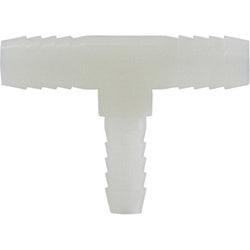 33435W - Nylon Reducing Branch Tee - 1/2 in Barbed x 1/2 in Barbed x 3/4 in Barbed