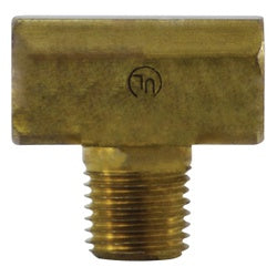 34001 - Brass Tee Fitting, 1/4 in Inverted Flared x 1/4 in Inverted Flared x 1/4 in MIP