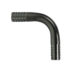 34552T - 304 Stainless Steel 90-Degree Elbow Fitting - 3/8 in Hose Barbed Connections