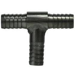 34568 - 3/8 in x 3/8 in x 1/4 in Barbed Reducing Tee Fitting, 304 Stainless Steel